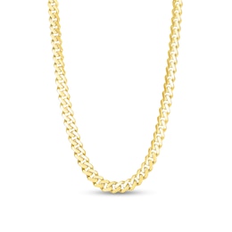 9.5mm Cuban Curb Chain Necklace in Hollow 14K Gold - 22&quot;
