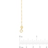 Thumbnail Image 3 of 1.3mm Figaro Chain Anklet in Solid 14K Gold - 10"