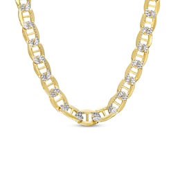 Men's 4.7mm Mariner Chain Necklace in Hollow 14K Two-Tone Gold - 22&quot;
