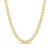 Thumbnail Image 1 of 4.7mm Diamond-Cut Mariner Chain Necklace in Semi-Solid 14K Two-Tone Gold - 18"
