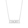 Thumbnail Image 0 of 0.25 CT. T.W. Certified Lab-Created Diamond "mom" Necklace in Sterling Silver (F/SI2)