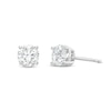 Thumbnail Image 1 of 0.90 CT. T.W. Certified Lab-Grown Diamond Solitaire Stud Earrings in 14K White Gold (I/SI2)