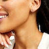 Thumbnail Image 2 of 0.40 CT. T.W. Certified Lab-Grown Diamond Solitaire Stud Earrings in 10K White Gold (I/SI2)