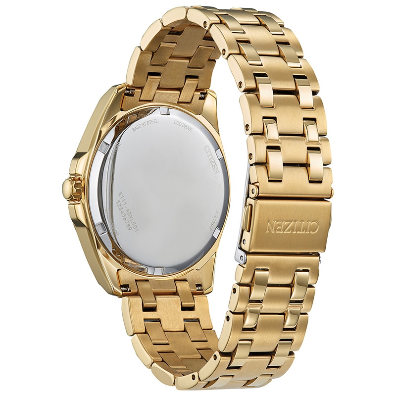 Men's Citizen Eco-Drive® Classic Gold-Tone IP Watch with Champagne Dial (Model: BM7532-54P)