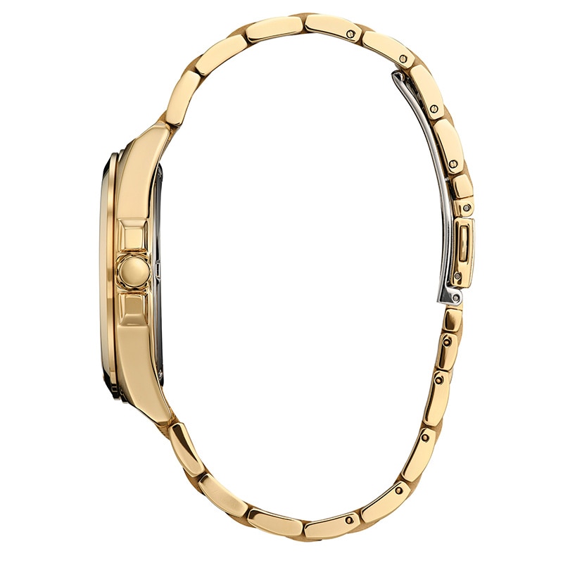 Men's Citizen Eco-Drive® Classic Gold-Tone IP Watch with Champagne Dial (Model: BM7532-54P)