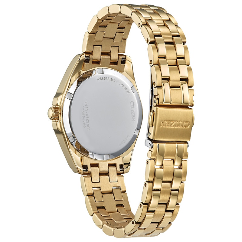 Ladies' Citizen Eco-Drive® Classic Gold-Tone IP Watch with Champagne Dial (Model: EO1222-50P)