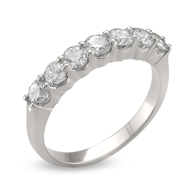 Main Image 2 of 0.98 CT. T.W. Diamond Seven Stone Ring in Platinum