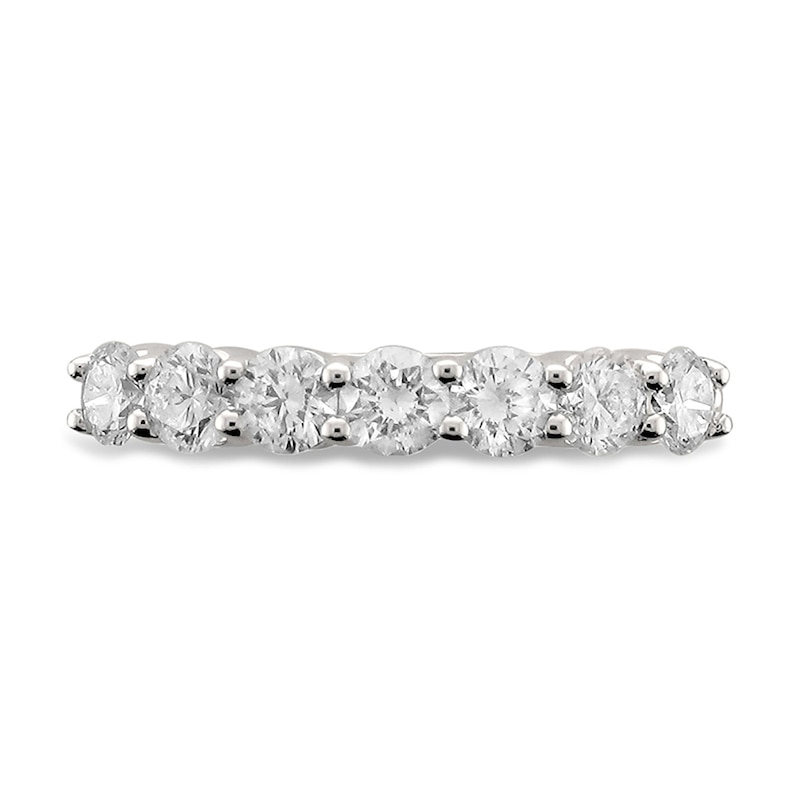 Main Image 3 of 0.98 CT. T.W. Diamond Seven Stone Ring in Platinum