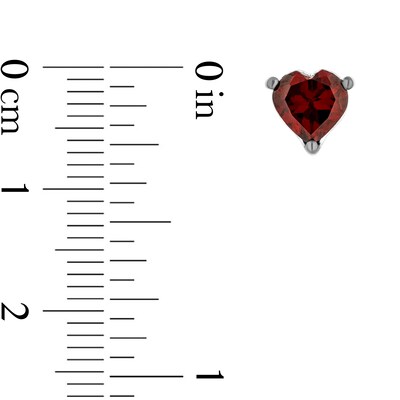 Disney Treasures Winnie the Pooh Heart-Shaped Garnet Stud Earrings and Pendant Set in Sterling Silver and 10K Rose Gold