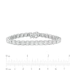 Thumbnail Image 4 of 12.00 CT. T.W. Diamond Tennis Bracelet in 14K White Gold (I/I2)