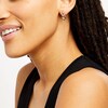 Thumbnail Image 2 of Unstoppable Love™ 0.12 CT. T.W. Diamond Interlocking Teardrop Earrings in Sterling Silver and 10K Gold