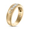 Thumbnail Image 2 of Every Moment Collection 0.45 CT. T.W. Diamond Three Stone Wedding Band in 14K Gold