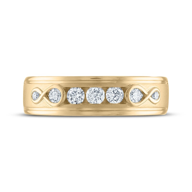 Every Moment Collection 0.45 CT. T.W. Diamond Three Stone Wedding Band in 14K Gold