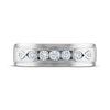 Thumbnail Image 3 of Every Moment Collection 0.45 CT. T.W. Diamond Three Stone Wedding Band in 14K White Gold