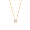 Thumbnail Image 1 of 0.25 CT. T.W. Multi-Diamond Flower Pendant in 10K Gold