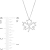 Thumbnail Image 3 of 0.10 CT. Canadian Certified Diamond Solitaire Maple Leaf Pendant in Sterling Silver (I/I2) - 17"