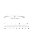 Thumbnail Image 3 of 0.10 CT. Canadian Certified Diamond Solitaire Anklet in Sterling Silver (I/I2) - 10"