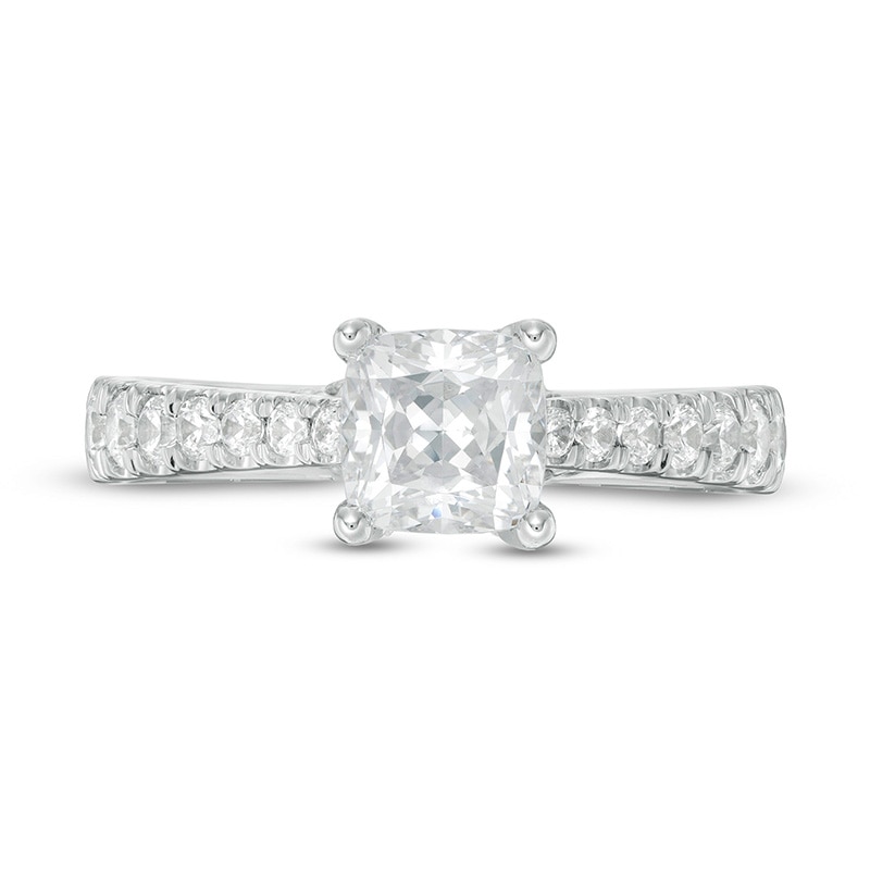 Previously Owned - 1.60 CT. T.W. Certified Lab-Grown Diamond Engagement Ring in 14K White Gold (F/SI2)