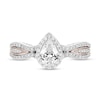 Thumbnail Image 4 of Collector's Edition Enchanted Disney The Little Mermaid 0.95 CT. T.W. Pear Diamond Engagement Ring in 14K Two-Tone Gold