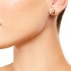 Thumbnail Image 2 of Criss-Cross 13.0mm Half Hoop Earrings in 14K Gold