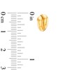 Thumbnail Image 3 of Criss-Cross 13.0mm Half Hoop Earrings in 14K Gold