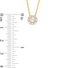 Thumbnail Image 3 of 0.50 CT. T.W. Multi-Diamond Flower Pendant in 10K Gold