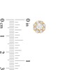 Thumbnail Image 3 of 1.00 CT. T.W. Multi-Diamond Flower Stud Earrings in 10K Gold