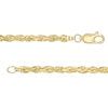 Thumbnail Image 3 of 3.0mm Glitter Rope Chain Necklace in Solid 10K Gold - 24"