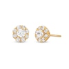 Thumbnail Image 1 of 0.25 CT. T.W. Multi-Diamond Flower Stud Earrings in 10K Gold
