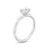 Thumbnail Image 3 of 0.48 CT. Emerald-Cut Diamond Sideways Solitaire Ring in 14K White Gold (I/I2)