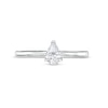 Thumbnail Image 3 of 0.48 CT. Pear-Shaped Diamond Solitaire Ring in 14K White Gold (I/I2)