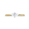 Thumbnail Image 3 of 0.48 CT. Marquise Diamond Sideways Solitaire Ring in 14K Two-Tone Gold (I/I2)