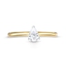 Thumbnail Image 3 of 0.48 CT. Pear-Shaped Diamond Solitaire Ring in 14K Two-Tone Gold (I/I2)