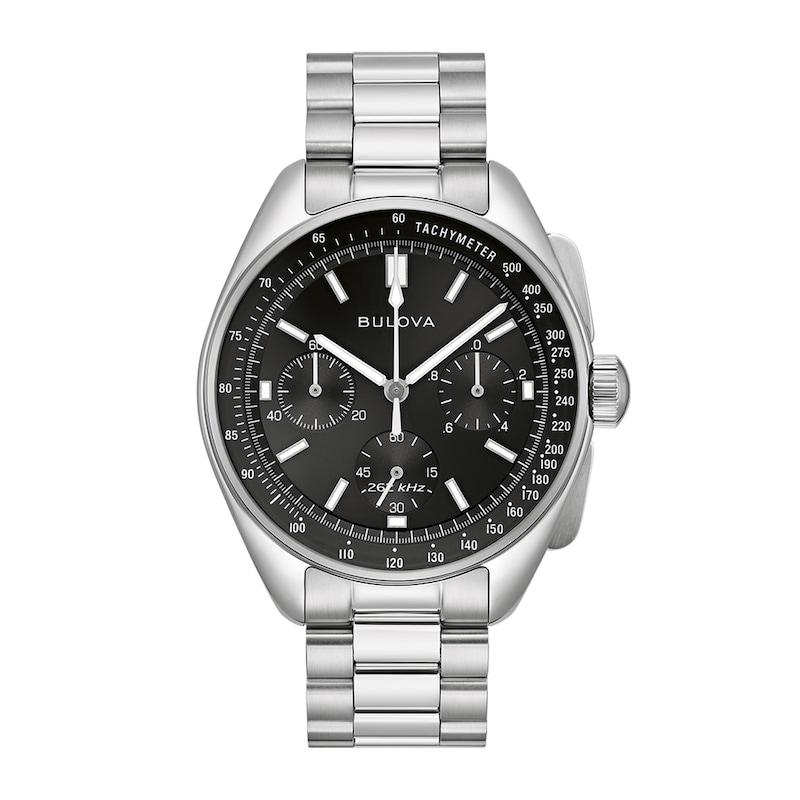 Men's Bulova Archive Series Lunar Pilot Interchangeable Strap Chronograph Watch with Black Dial (Model: 96K111)|Peoples Jewellers