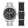Thumbnail Image 2 of Men's Bulova Archive Series Lunar Pilot Interchangeable Strap Chronograph Watch with Black Dial (Model: 96K111)