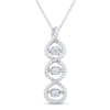 Thumbnail Image 1 of Unstoppable Love™ 0.30 CT. T.W. Diamond Cascading Three Stone Pendant in 10K White Gold