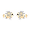 Thumbnail Image 0 of Disney Treasures Finding Nemo 0.065 CT. T.W. Diamond Stud Earrings in Sterling Silver and 10K Gold