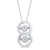 Unstoppable Love™ 0.15 CT. T.W. Diamond Interlocking Circles Pendant in 10K White Gold