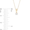 Thumbnail Image 5 of 0.45 CT. T.W. Diamond Solitaire Pendant and Earrings Set in 10K Gold (J/I3)