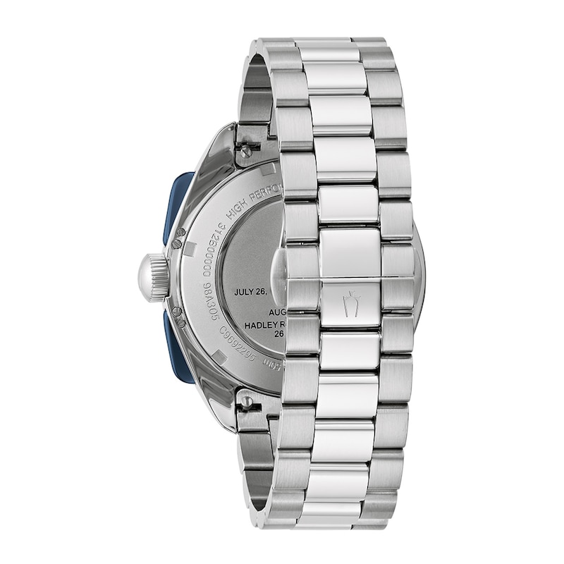 Main Image 5 of Men's Bulova Archive Series Lunar Pilot Interchangeable Strap Chronograph Watch with Blue Dial (Model: 98K112)