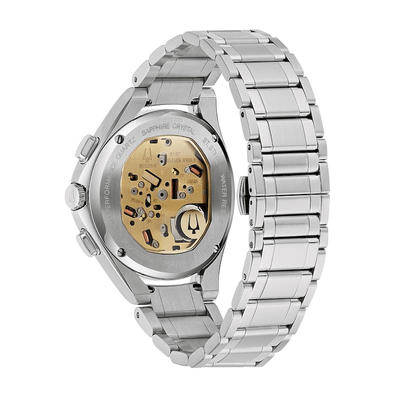 Main Image 3 of Men's Bulova CURV Collection Chronograph Watch with Grey Dial (Model: 96A298)