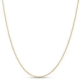 1.3mm Rope Chain Necklace in 18K Gold - 24"