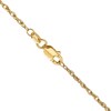 Thumbnail Image 3 of 1.3mm Rope Chain Necklace in 18K Gold - 24"