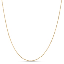 1.1mm Singapore Chain Necklace in 18K Gold - 18"