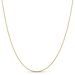 1.0mm Diamond-Cut Spiga Chain Necklace in 18K Gold - 18"