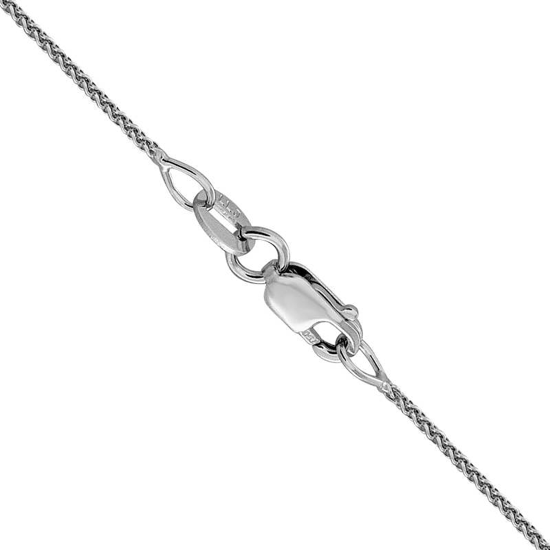 1.0mm Diamond-Cut Spiga Chain Necklace in 18K White Gold - 18"