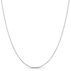 Thumbnail Image 1 of 1.0mm Diamond-Cut Spiga Chain Necklace in 18K White Gold - 20"