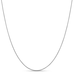1.0mm Diamond-Cut Spiga Chain Necklace in 18K White Gold - 24"