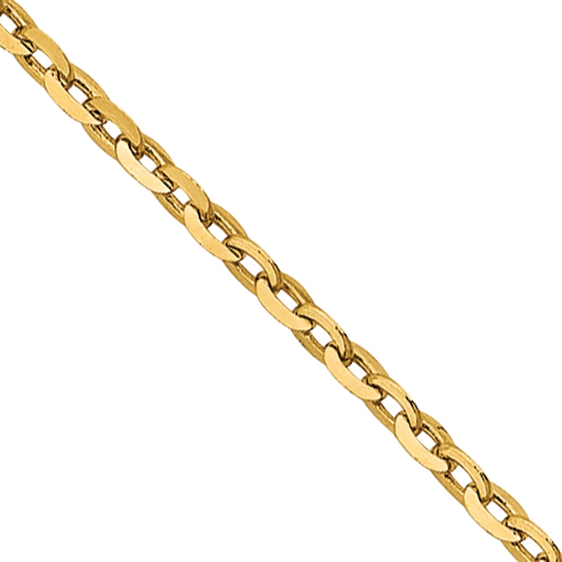 Main Image 2 of 1.15mm Diamond-Cut Cable Chain Necklace in 18K Gold - 20"