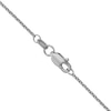 Thumbnail Image 3 of 1.15mm Diamond-Cut Cable Chain Necklace in 18K White Gold - 20"